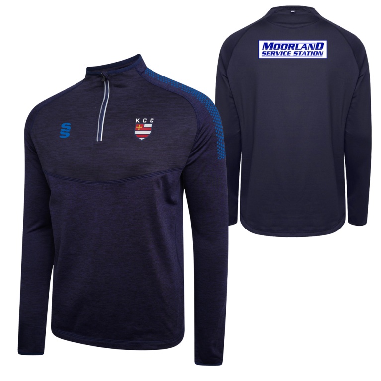 Kirkby in Furness 1/4 Zip Dual Performance Top : Navy