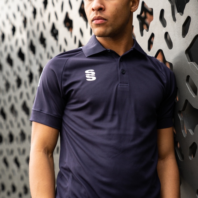Dual Solid Colour Polo : Navy - Update with Image